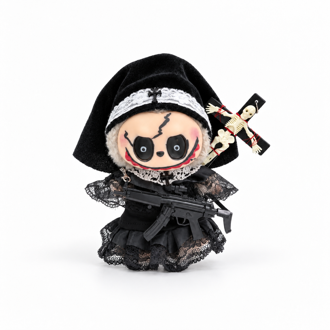 Labubu Gothic Nun Outfit Set