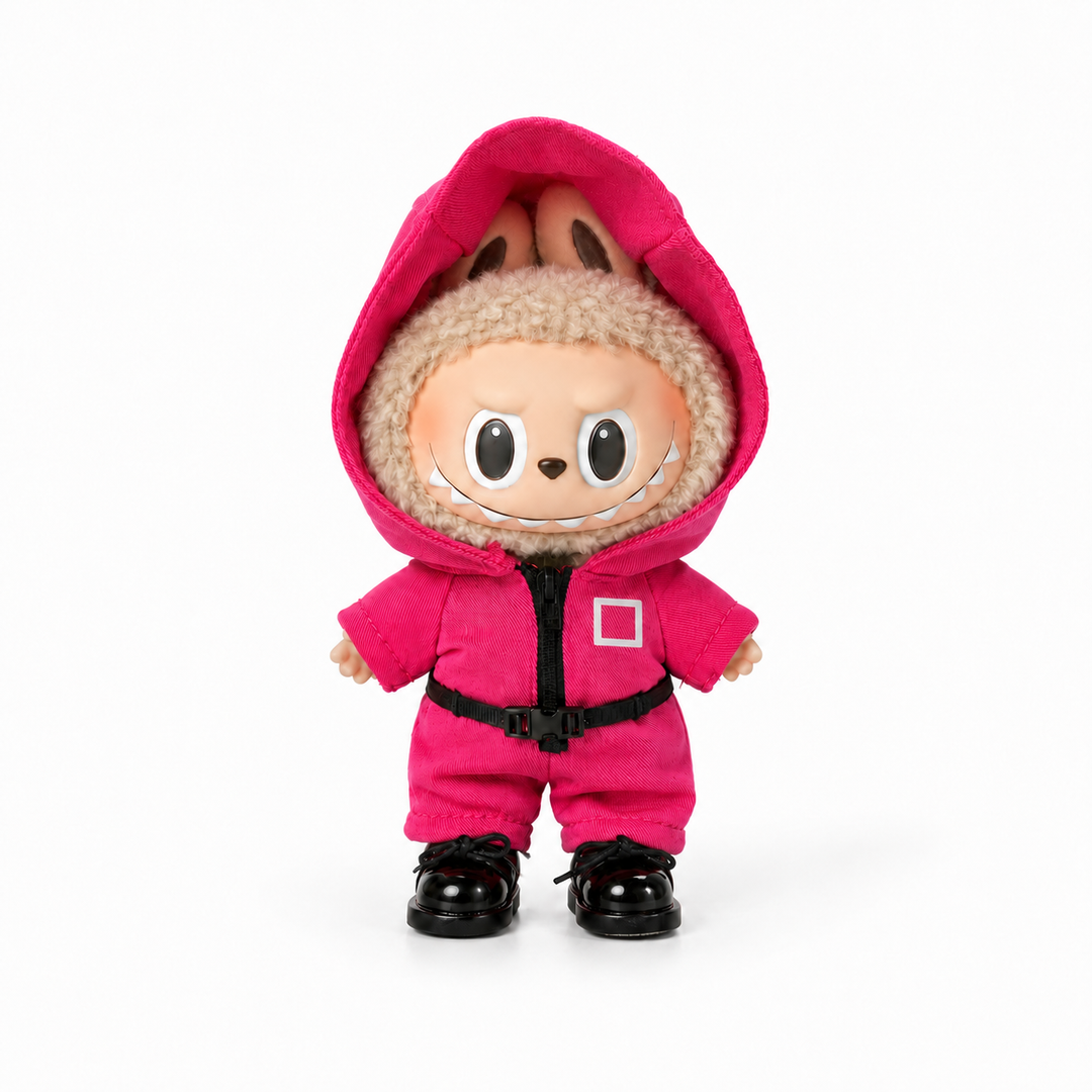 Labubu Pink Guard Uniform Outfit Set – Square