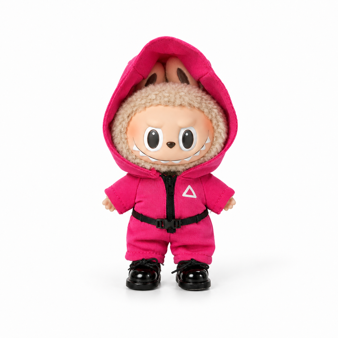 Labubu Pink Guard Uniform Outfit Set – Triangle
