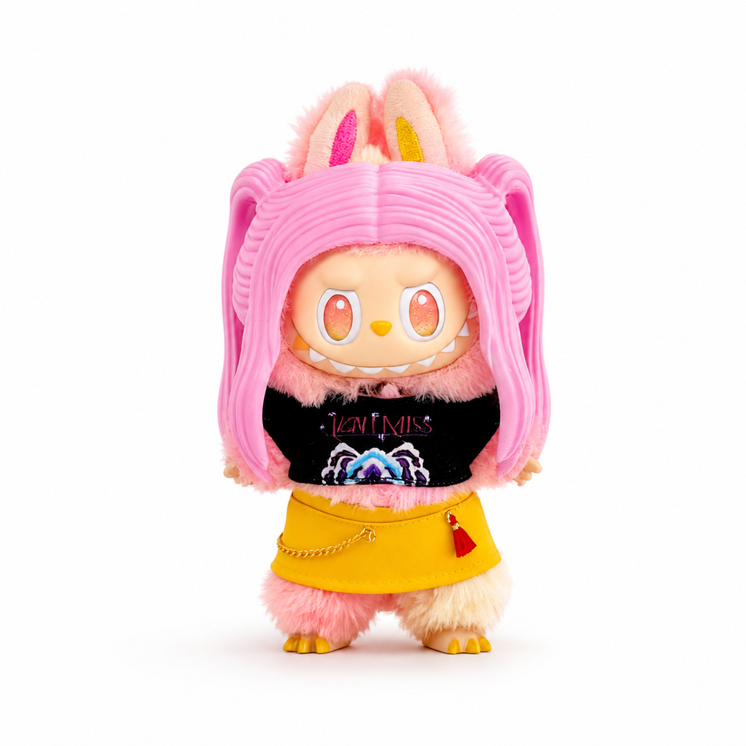 Labubu Pink Hunters Inspired Streetwear Outfit Set