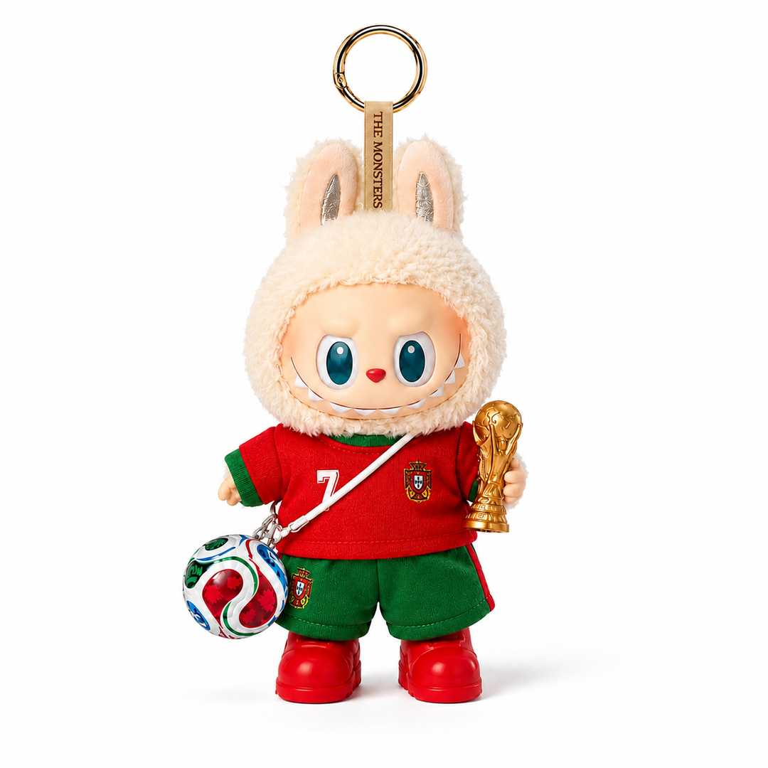 Labubu Portugal #7 Football Outfit Set (FIFA Ball Edition)