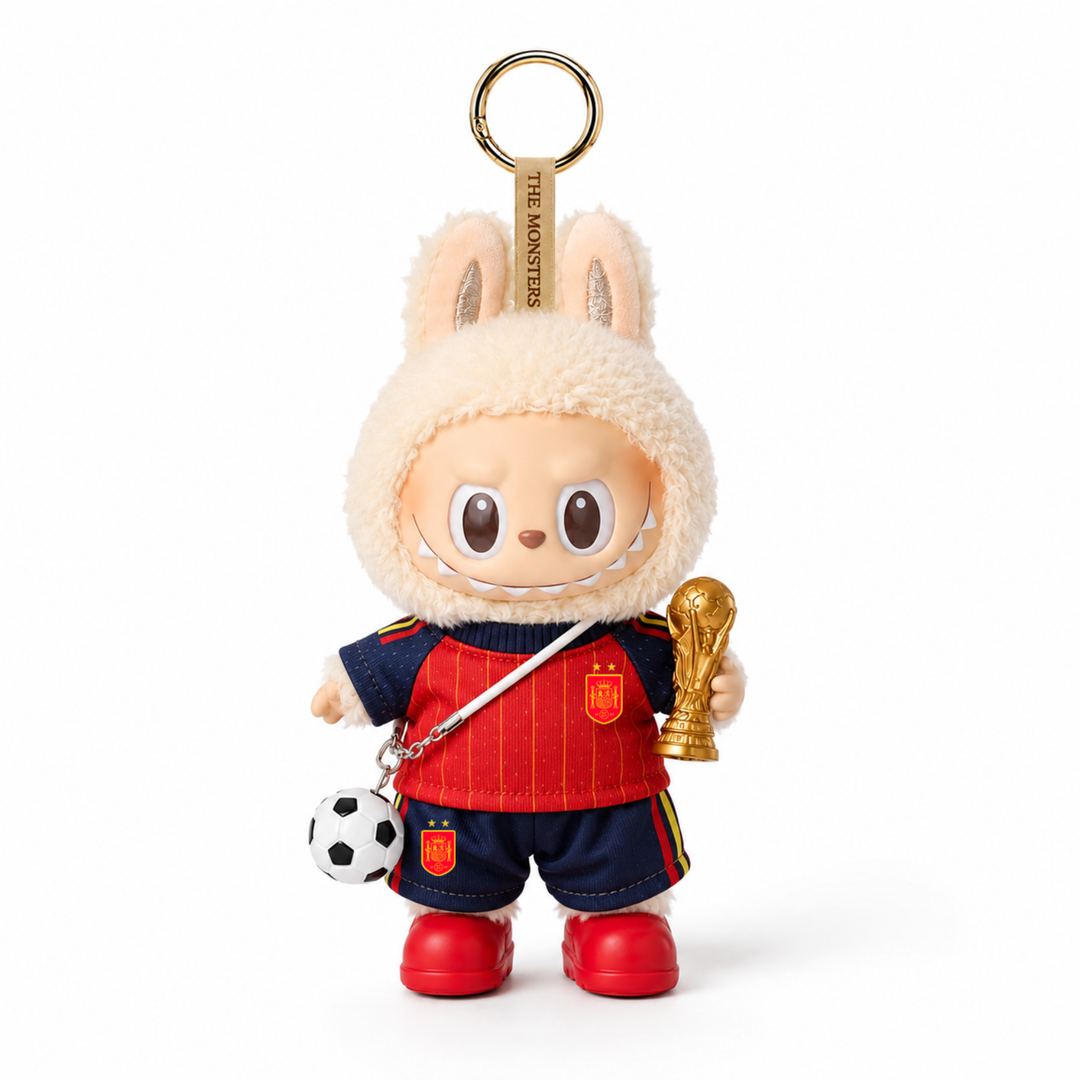 Labubu Spain Two-Star Football Outfit Set