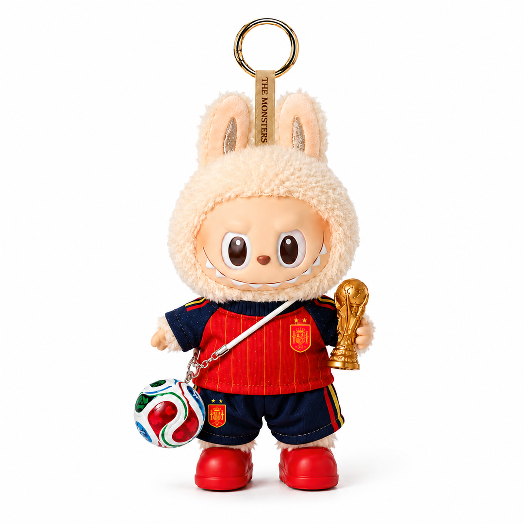 Labubu Spain Two-Star Football Outfit Set (FIFA Ball Edition)