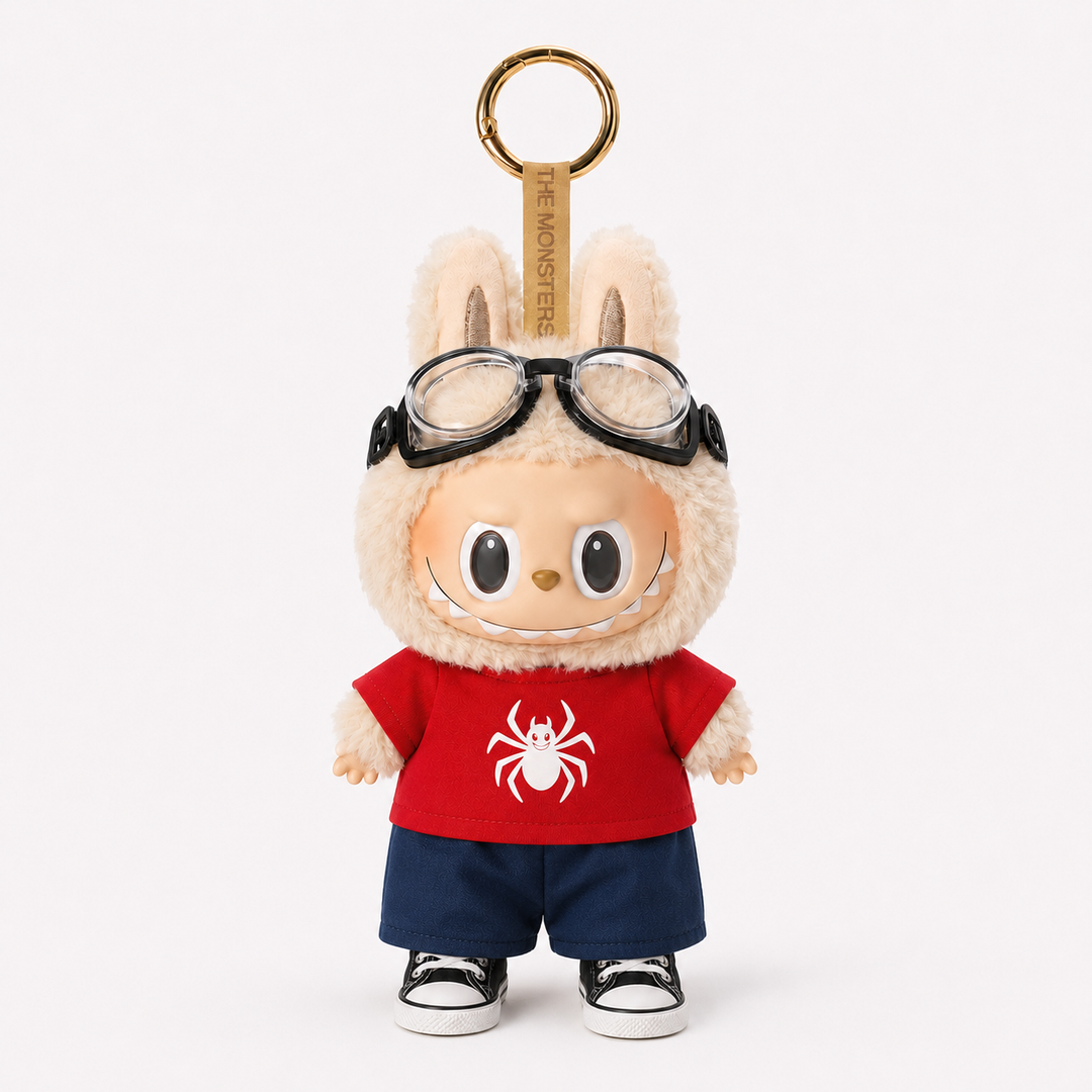 Labubu Spider Graphic Tee Outfit Set
