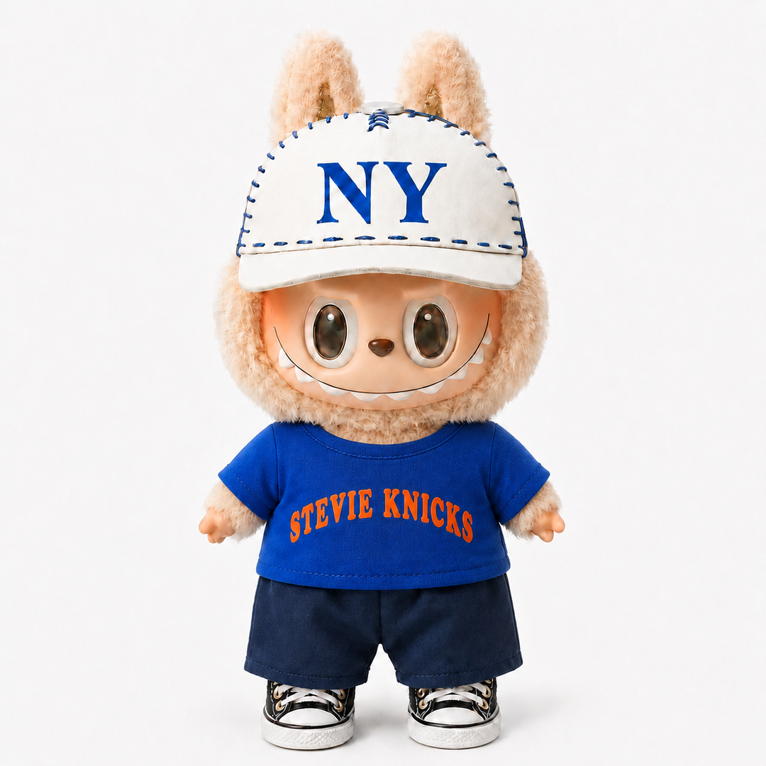 Labubu Stevie Knicks Basketball Outfit Set