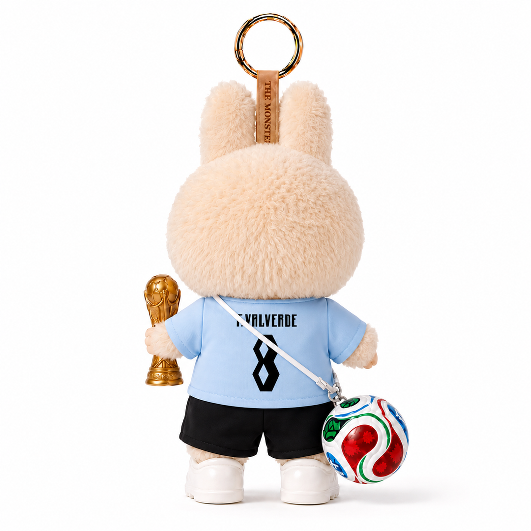 Labubu Uruguay Valverde #8 Football Outfit Set