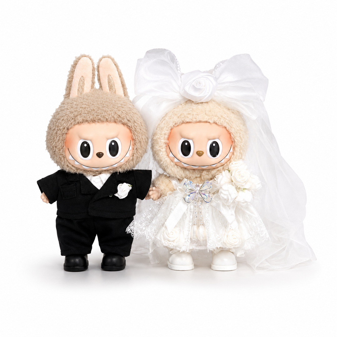 Labubu Wedding Outfit Set – Choose Bride, Groom, or Both