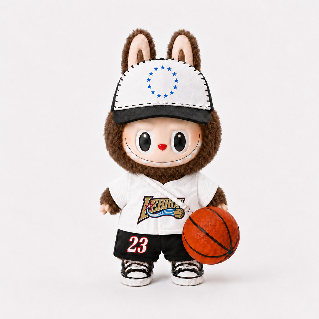 Labubu #23 Philly White Basketball Outfit Set
