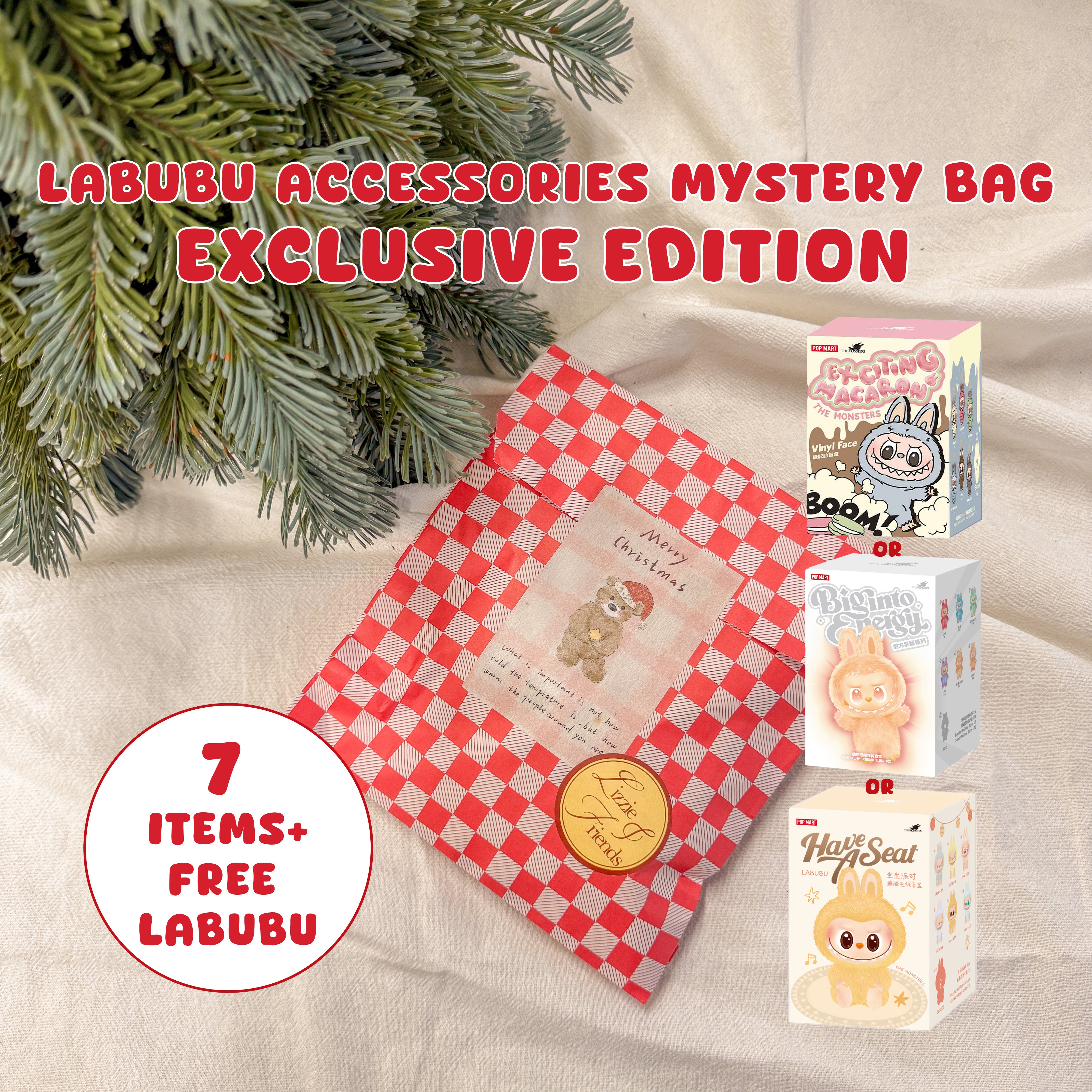 Labubu Accessories Mystery Bag – Exclusive Edition – Labubu plush doll outfit handmade kawaii Pop Mart collectible accessory