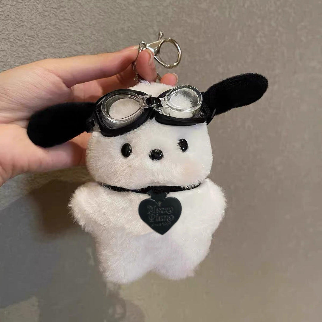 Aviator Puppy Bag Charm