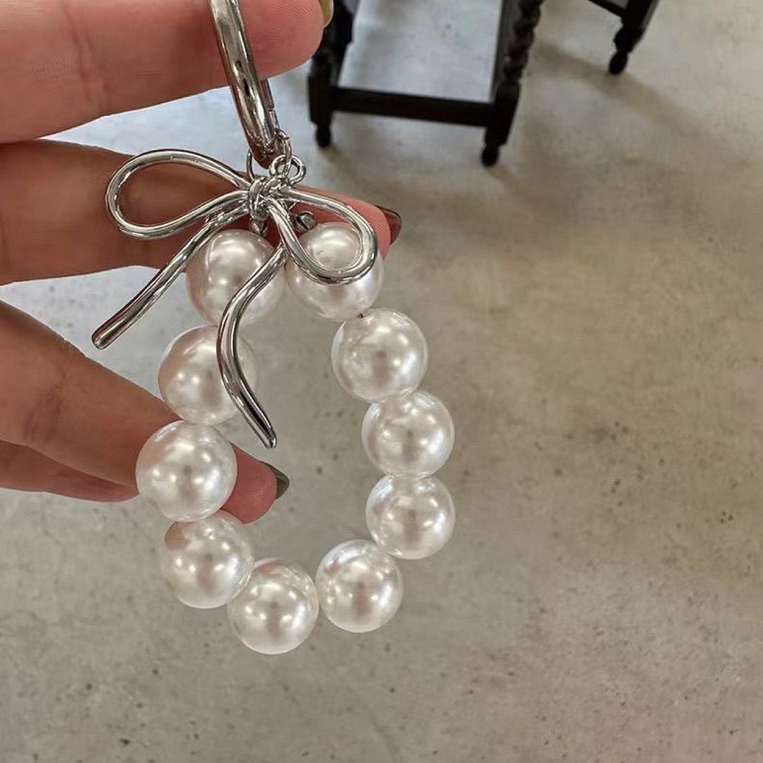 Elegant Pearl Bow Charm