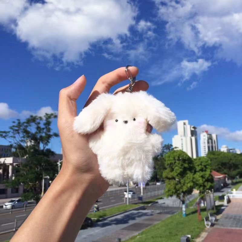 Fluffy Cloud Puppy Bag Charm