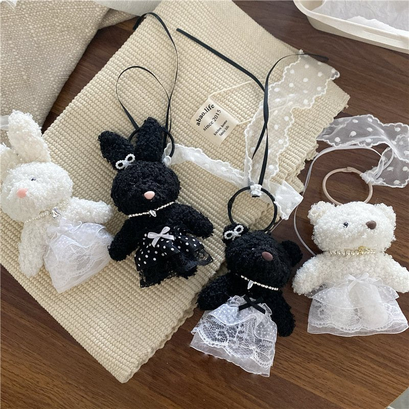 Ethereal Lace Plush Animal Charm Collection