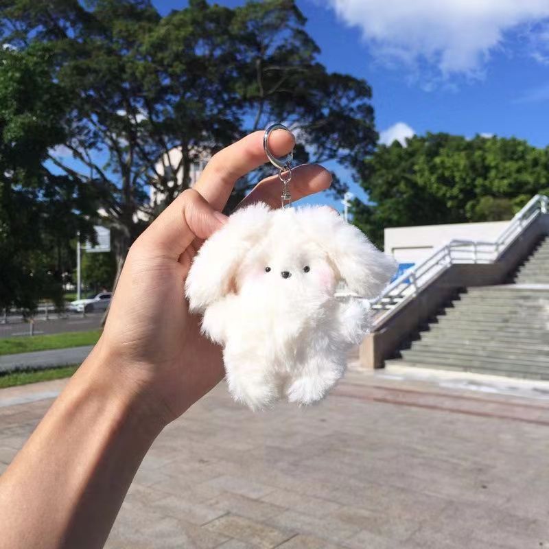 Fluffy Cloud Puppy Bag Charm