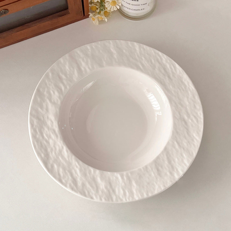 Textured Porcelain Plate Collection