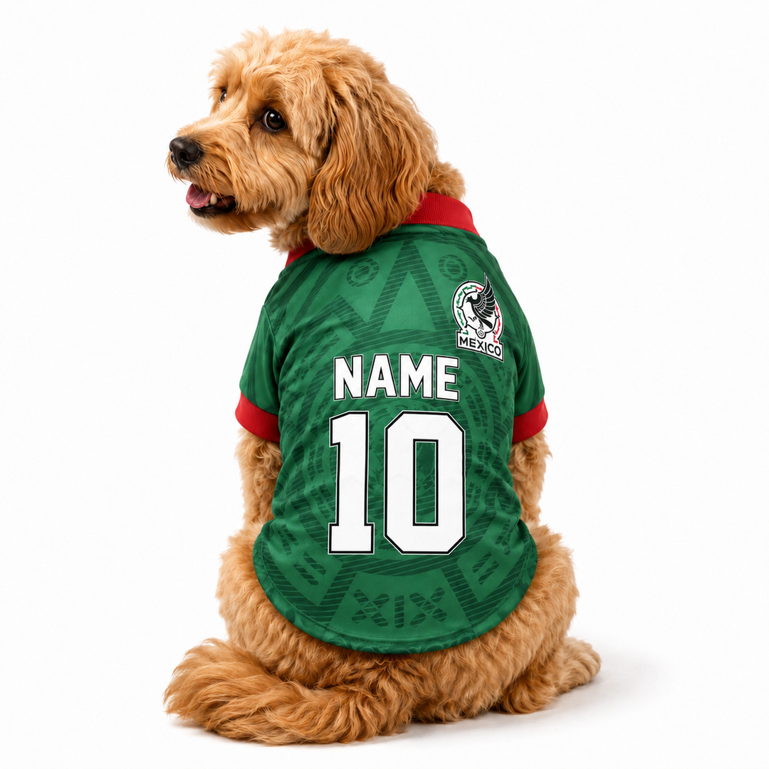Personalized Mexico Pet Soccer Jersey