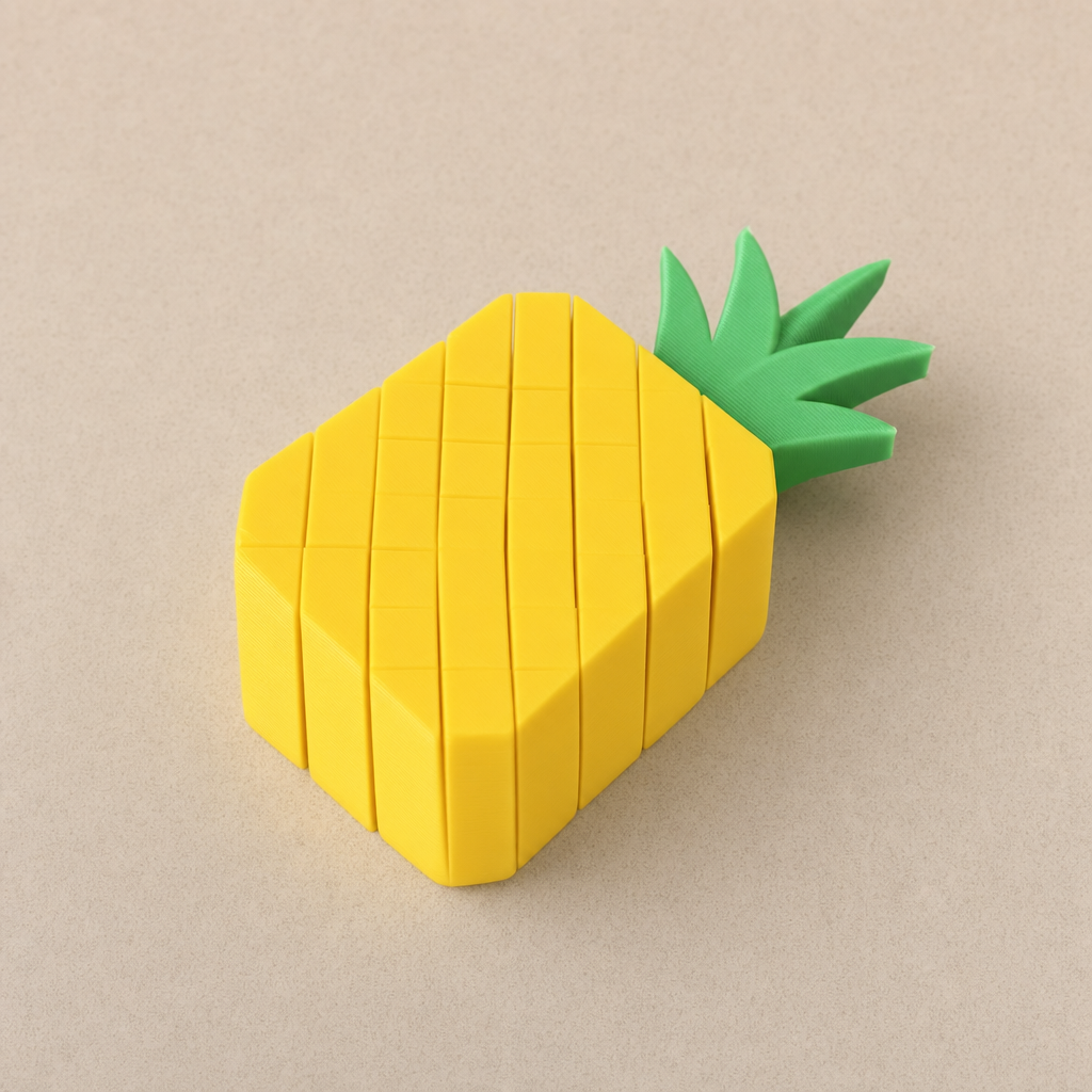 Squishy Pineapple Fidget – 3D Printed Sensory Toy