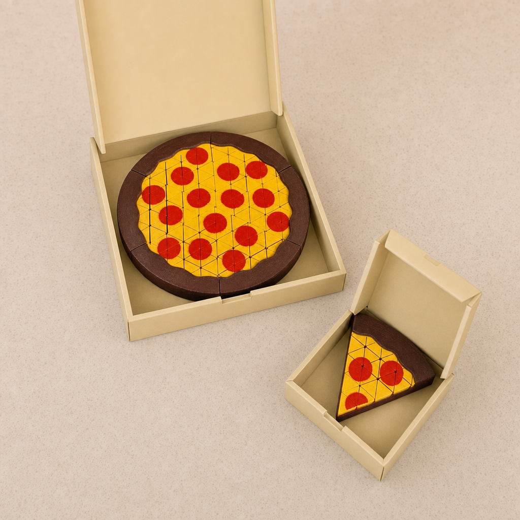 Squishy Pizza Slice Fidget Set – 3D Printed Sensory Desk Toy