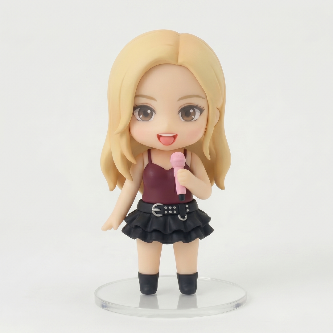 100% Handmade KPOP Star "Rosie Varsity" Collectible Figure