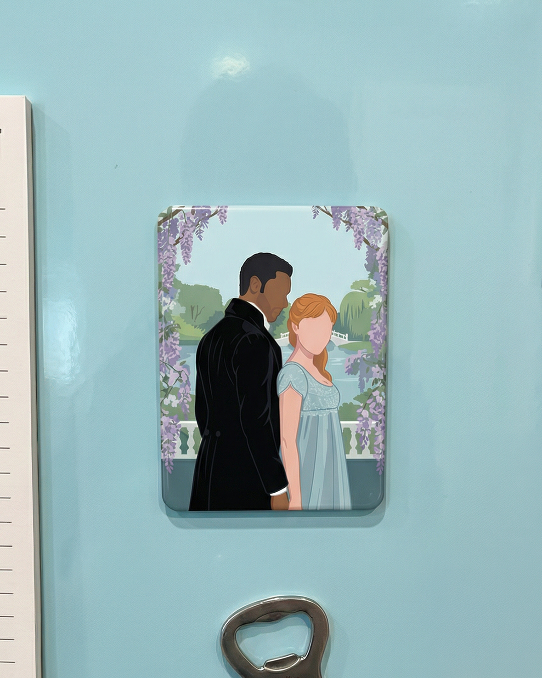 High Society Bridgerton-Inspired Couple Magnet Collection flat lay product shot – Lizzie & Friends