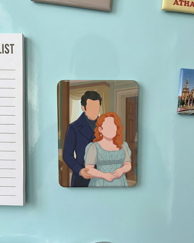 High Society Bridgerton-Inspired Couple Magnet Collection close-up detail shot – Lizzie & Friends