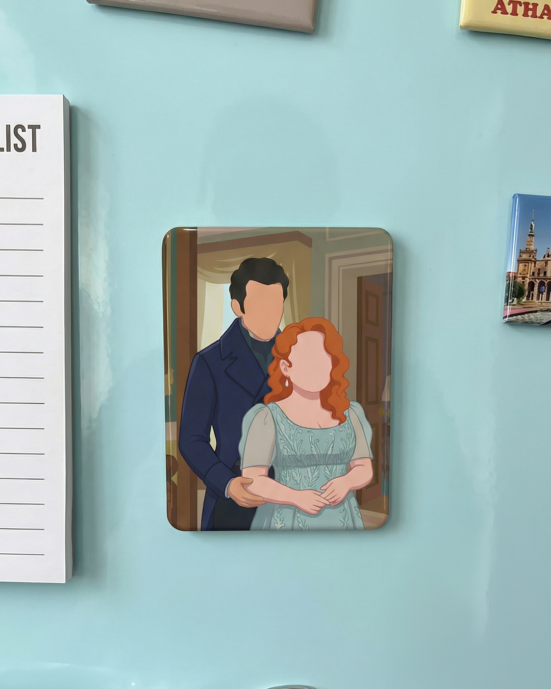 High Society Bridgerton-Inspired Couple Magnet Collection close-up detail shot – Lizzie & Friends