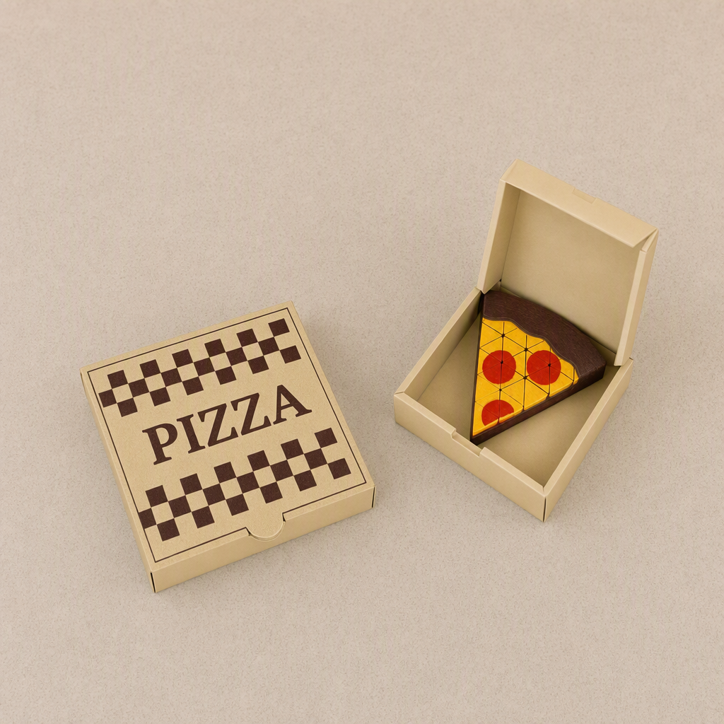 Squishy Pizza Slice Fidget Set – 3D Printed Sensory Desk Toy