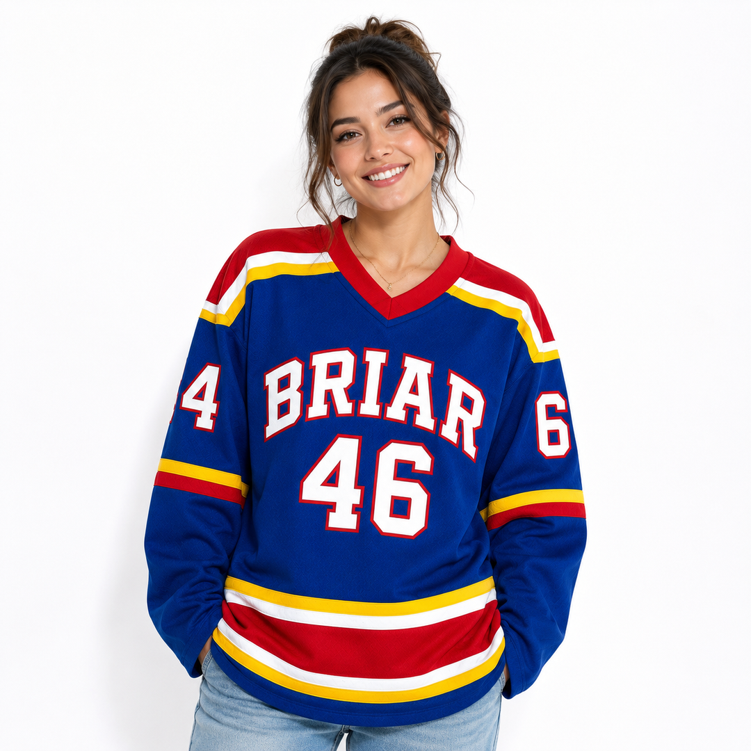 Tucker No. 46 Briar Hockey Jersey - Blue Pro Edition