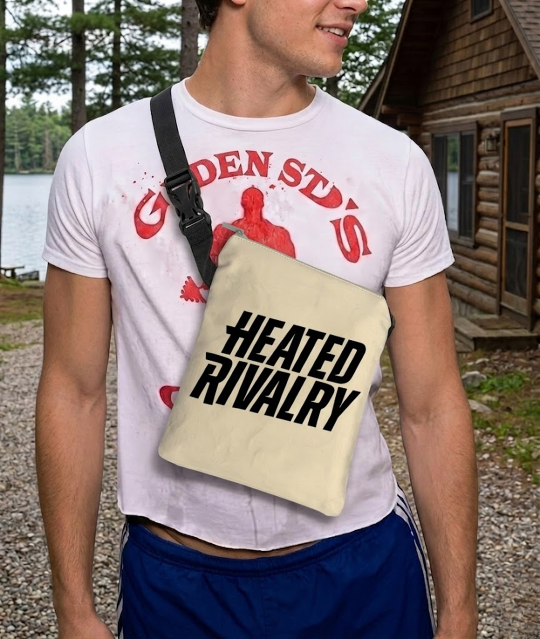 Professional Hockey "Rivals" Crossbody Bag – hockey romance fan merch sports romance book gift