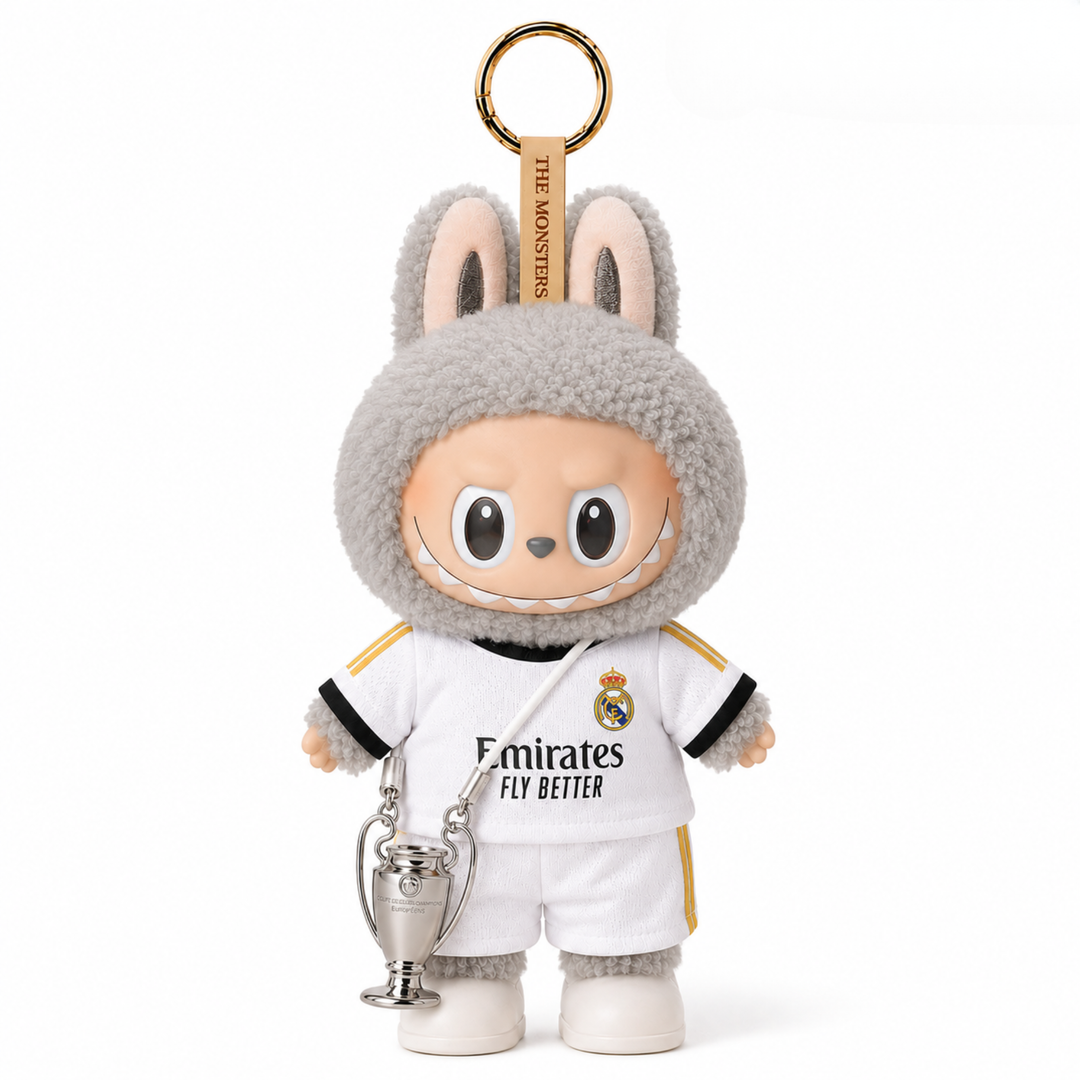 Labubu Real Madrid Bellingham #5 Football Outfit Set
