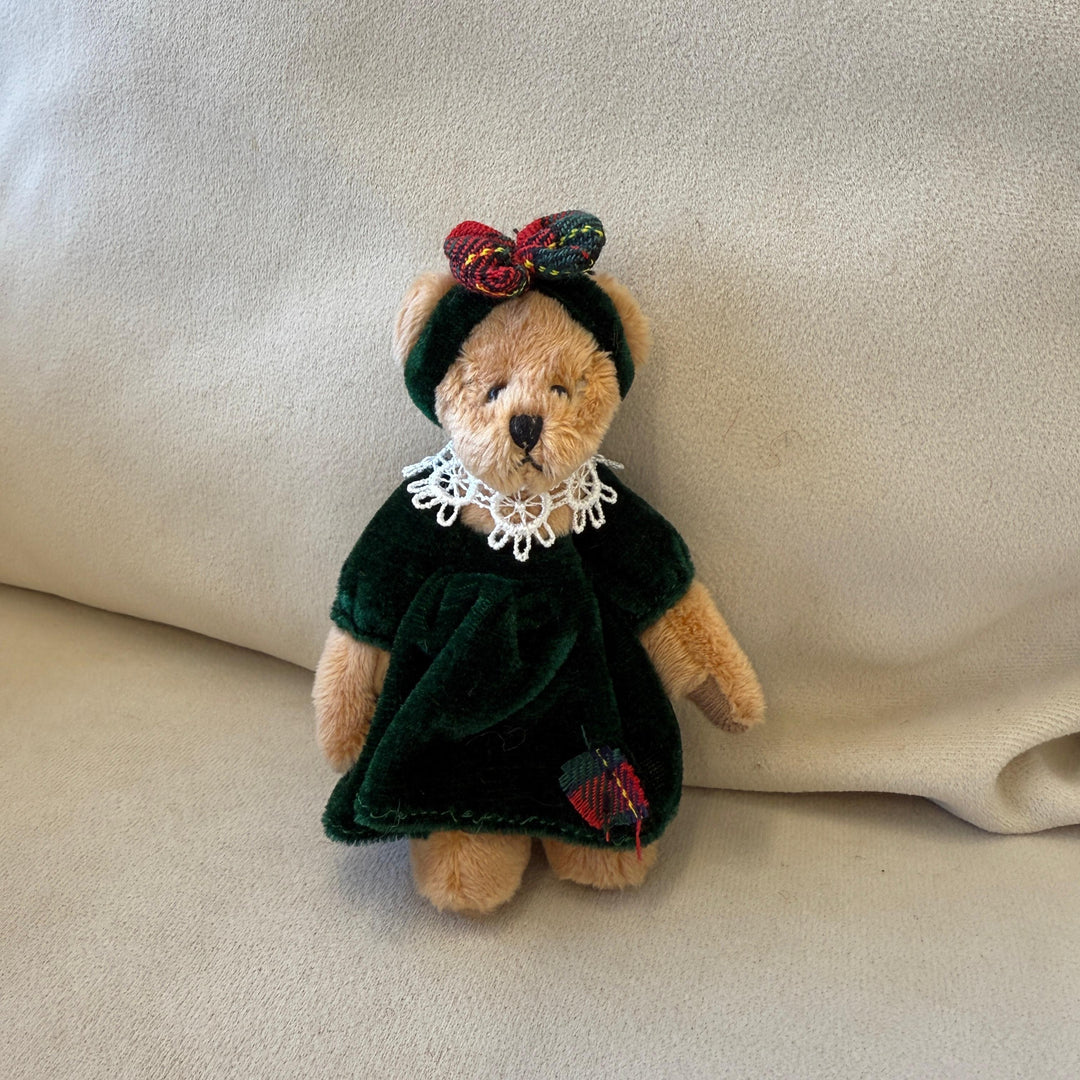 Holiday Victorian Bear Bag Charm