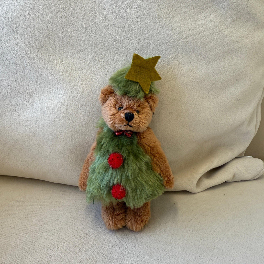 Christmas Tree Bear Bag Charm