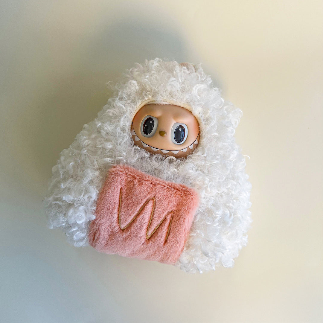 Labubu Fuzzy Onigiri Outfit Set – Dual Patch Edition