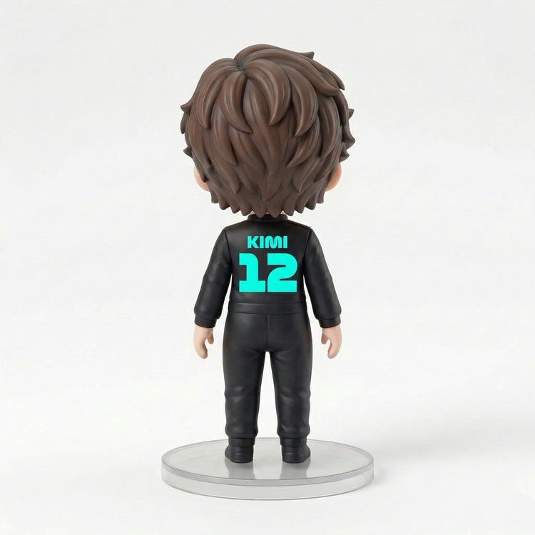 Pro Racing Series "Kimi" Collectible Figure flat lay product shot – Lizzie & Friends
