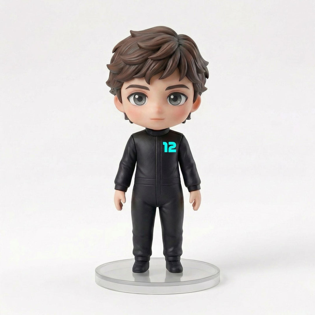 Pro Racing Series kimi antonelli "Kimi" Collectible Figure – handmade collectible figure chibi-style fan merch gift display