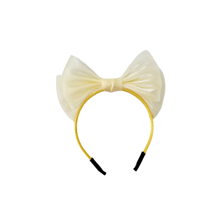 Labubu Bow Headband - Elegant Accessory flat lay product shot – Lizzie & Friends