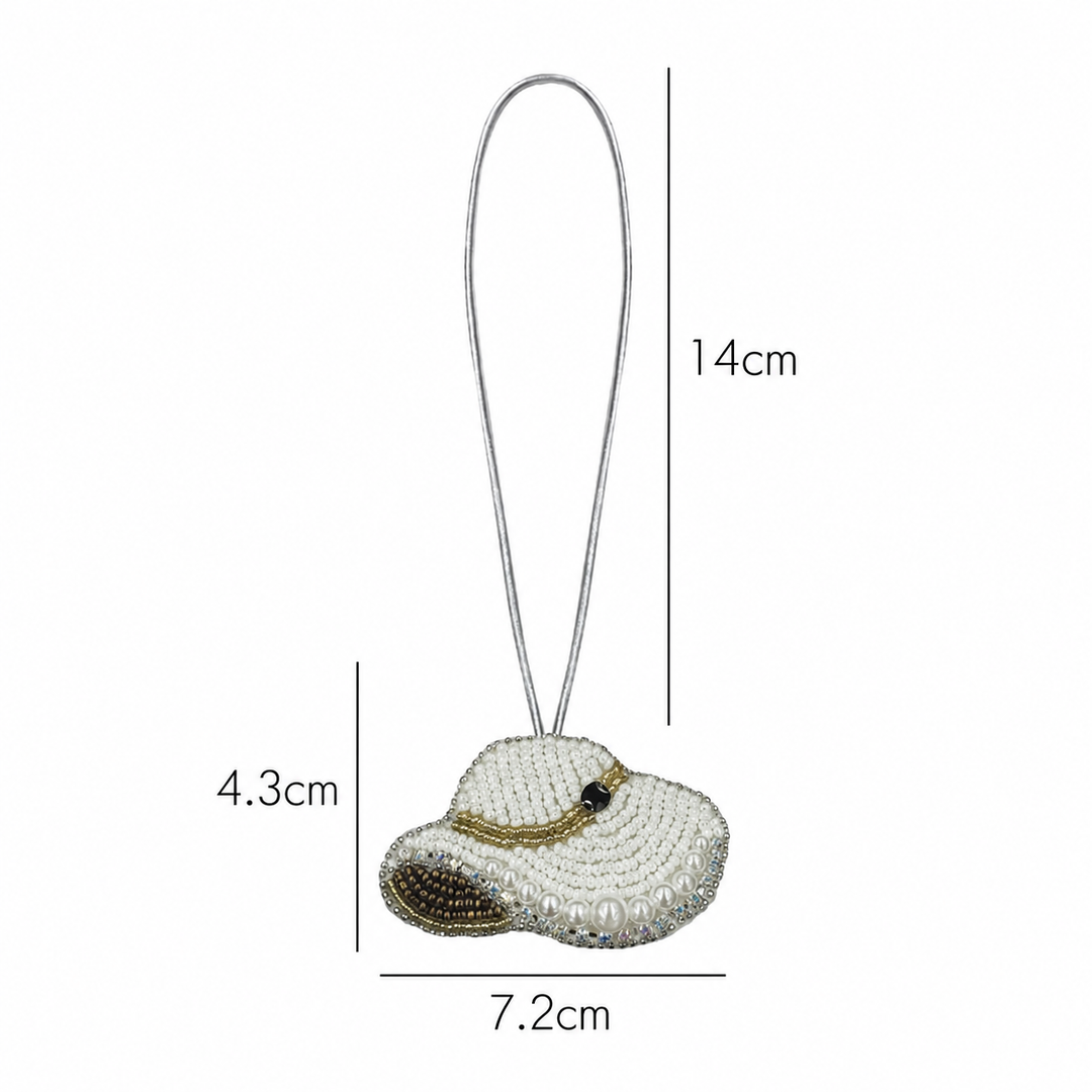 Beaded Sun Hat Bag Charm