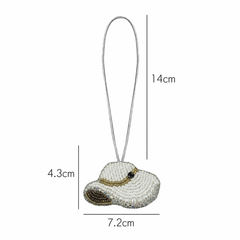 Beaded Sun Hat Bag Charm