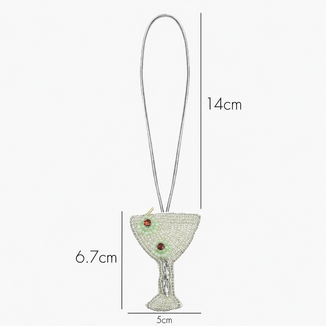 Martini & Olive Bag Charm