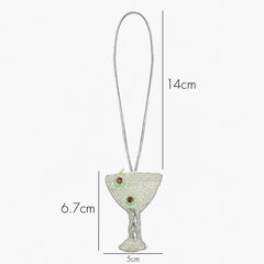 Martini & Olive Bag Charm