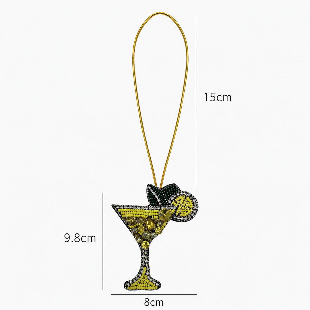 Lemon Cocktail Bag Charm