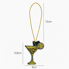 Lemon Cocktail Bag Charm