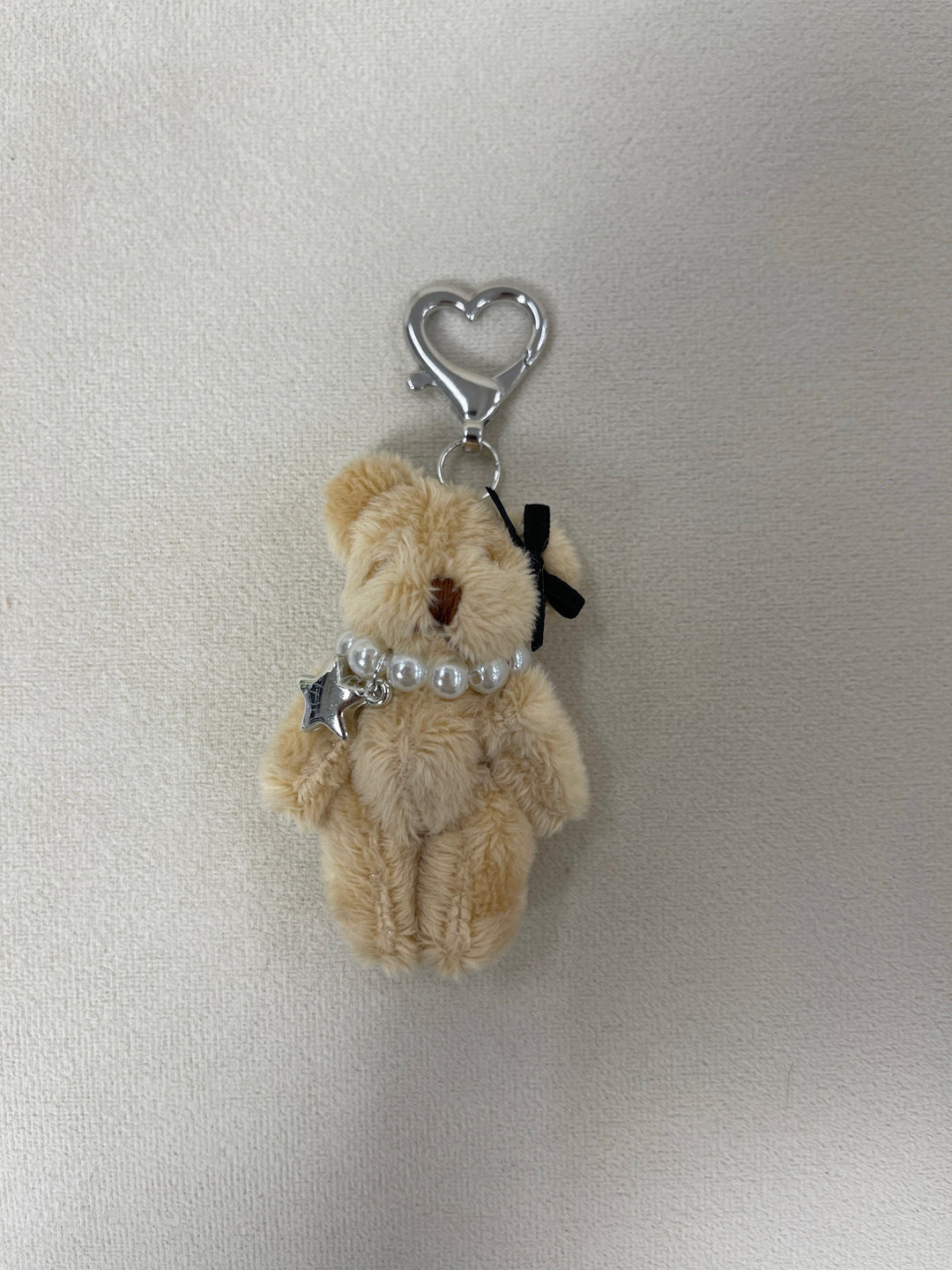 Tiny Pearly Teddy Bag Charm