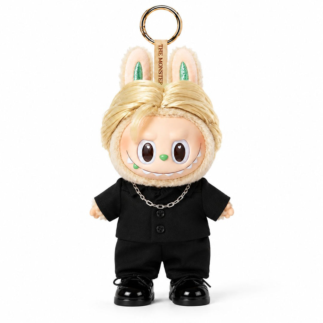 Labubu Jimin Black Jacket Outfit Set – Complete with Authentic Blue Prelude Figure