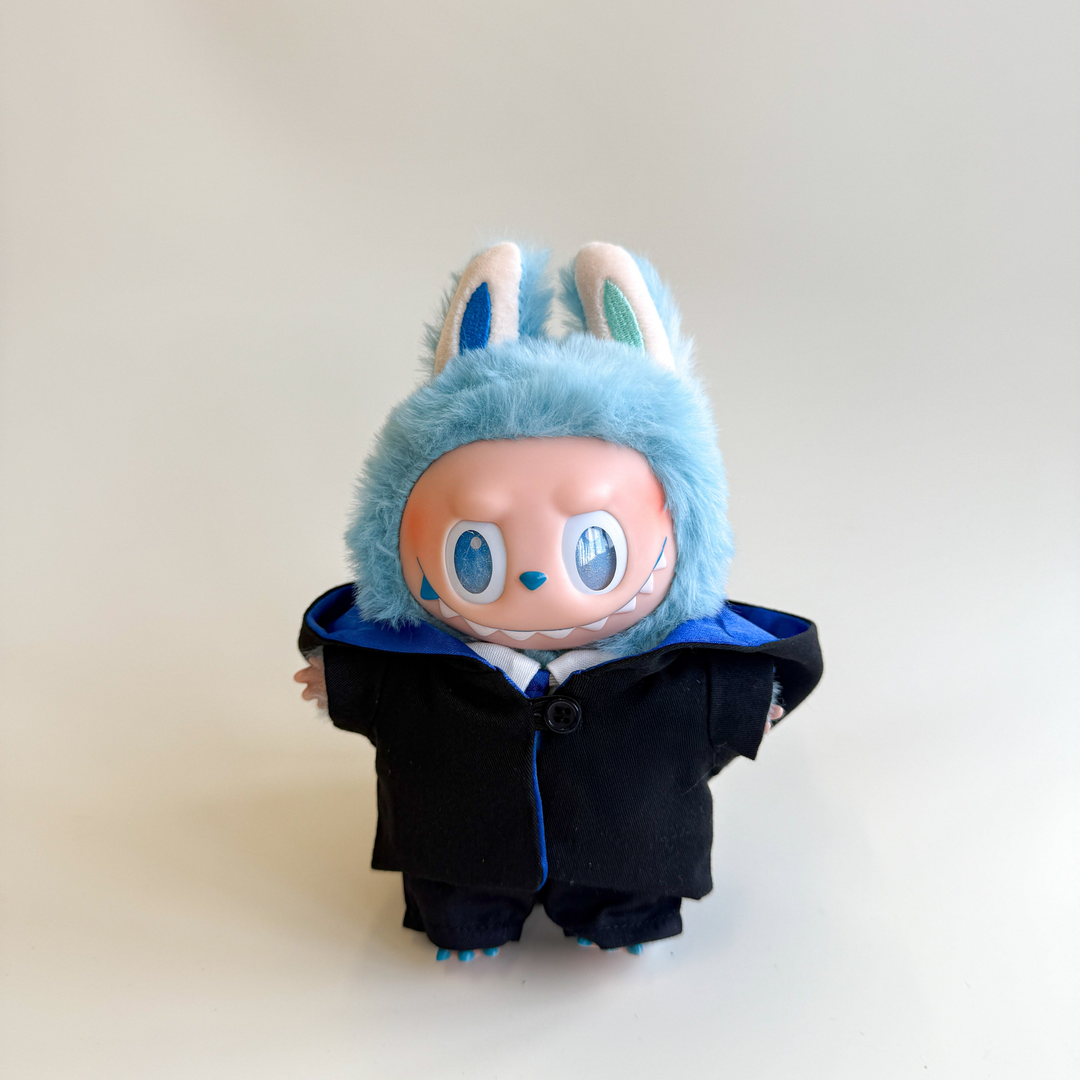 Labubu Blue Wizard Outfit Set – Magical School Edition