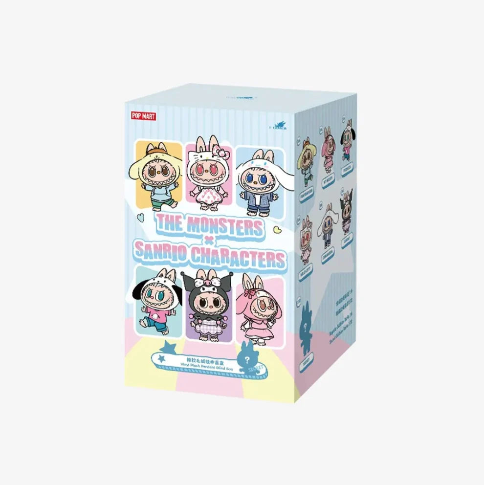 THE MONSTERS × Hello Kitty and Friends Vinyl Plush Pendant Blind Box – Single Box, Full Set or Choose Your Figure