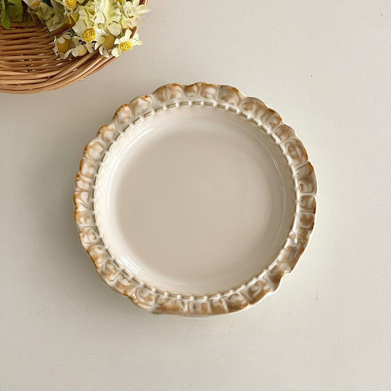 Vintage Scalloped Dessert Plate Collection