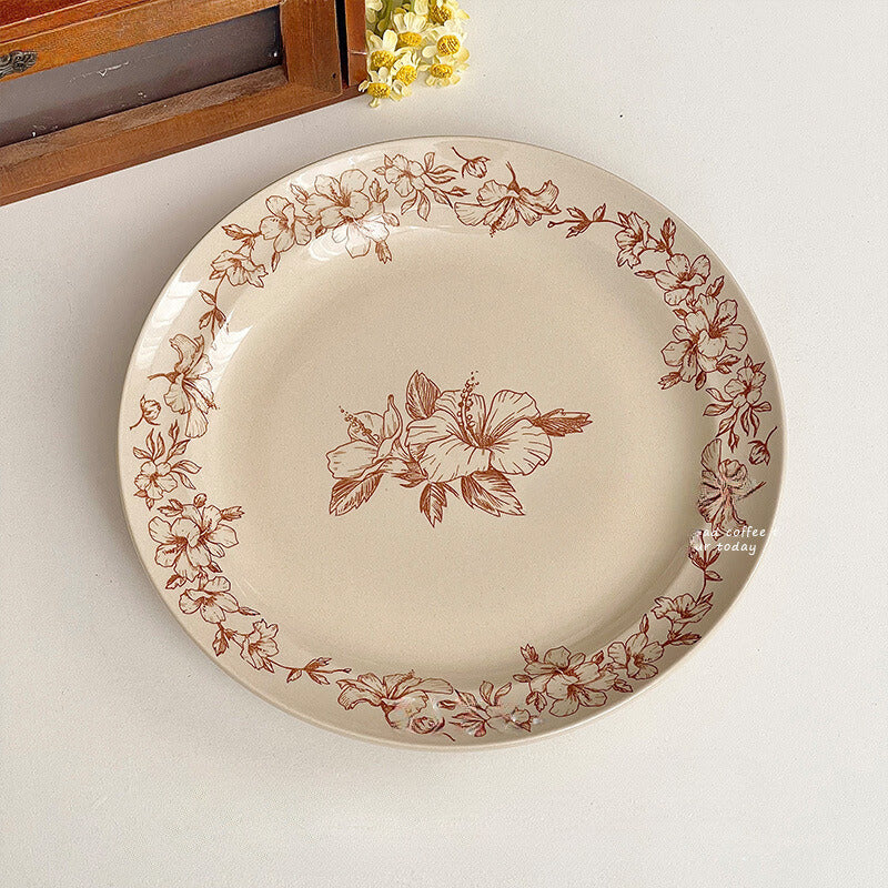 Tropical Hibiscus Dinner Plate