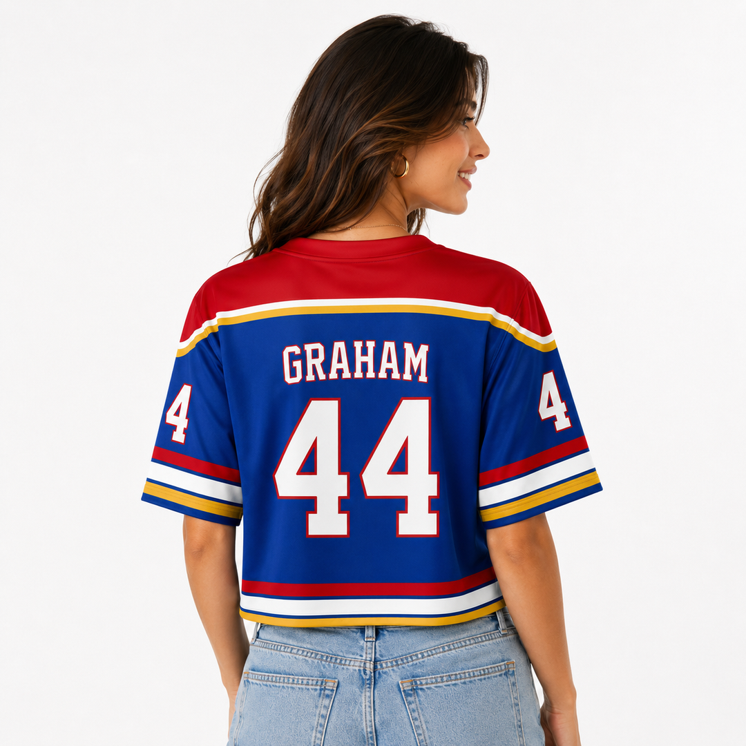 Briar University Hawks Graham #44 Cropped Jersey