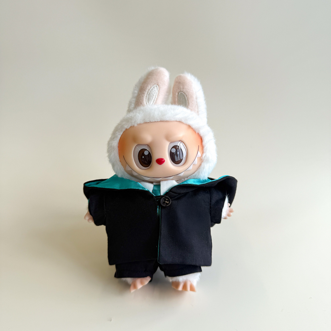 Labubu Green Wizard Outfit Set – Magical School Edition